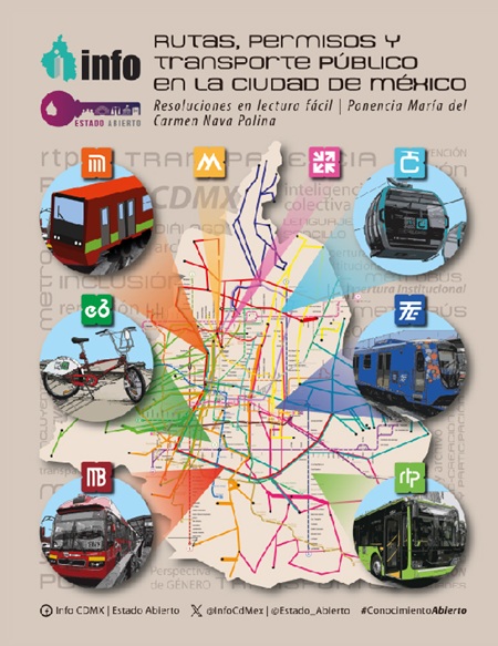 Carátula del libro Rutas, permisos y transporte público en la Ciudad de México