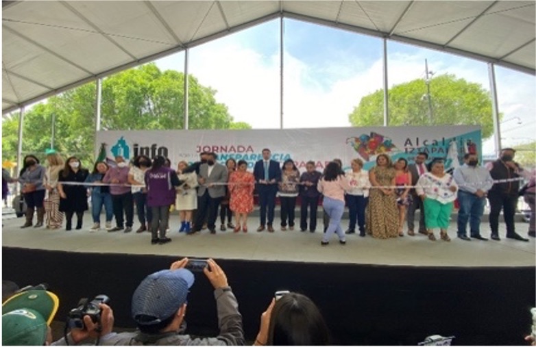 Fotografía del evento Jornada por la Transparencia en Iztapalapa