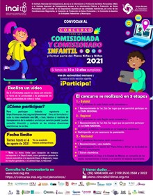 CONCURSO PARA SER COMISIONADA Y COMISIONADO INFANTIL Y FORMAR PARTE DEL PLENO NIÑAS Y NIÑOS 2021