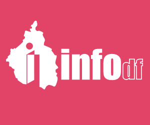 GIF de la campaña 'Centro de Acopio 24 hrs' del INFO CDMX, con información sobre recolección de ayuda y horarios