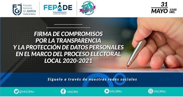 En el marco de la firma, se desarrollo el panel: “La importancia de la Transparencia y Protección de Datos
Personales en el Proceso Electoral”