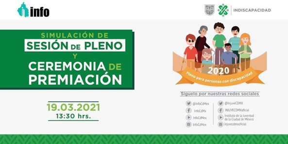 SESIÓN ÚNICA DEL PLENO INFO DE PERSONAS CON DISCAPACIDAD 2020