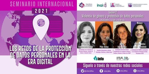 Mesa 2: “Datos personales y violencia digital”. Participaron