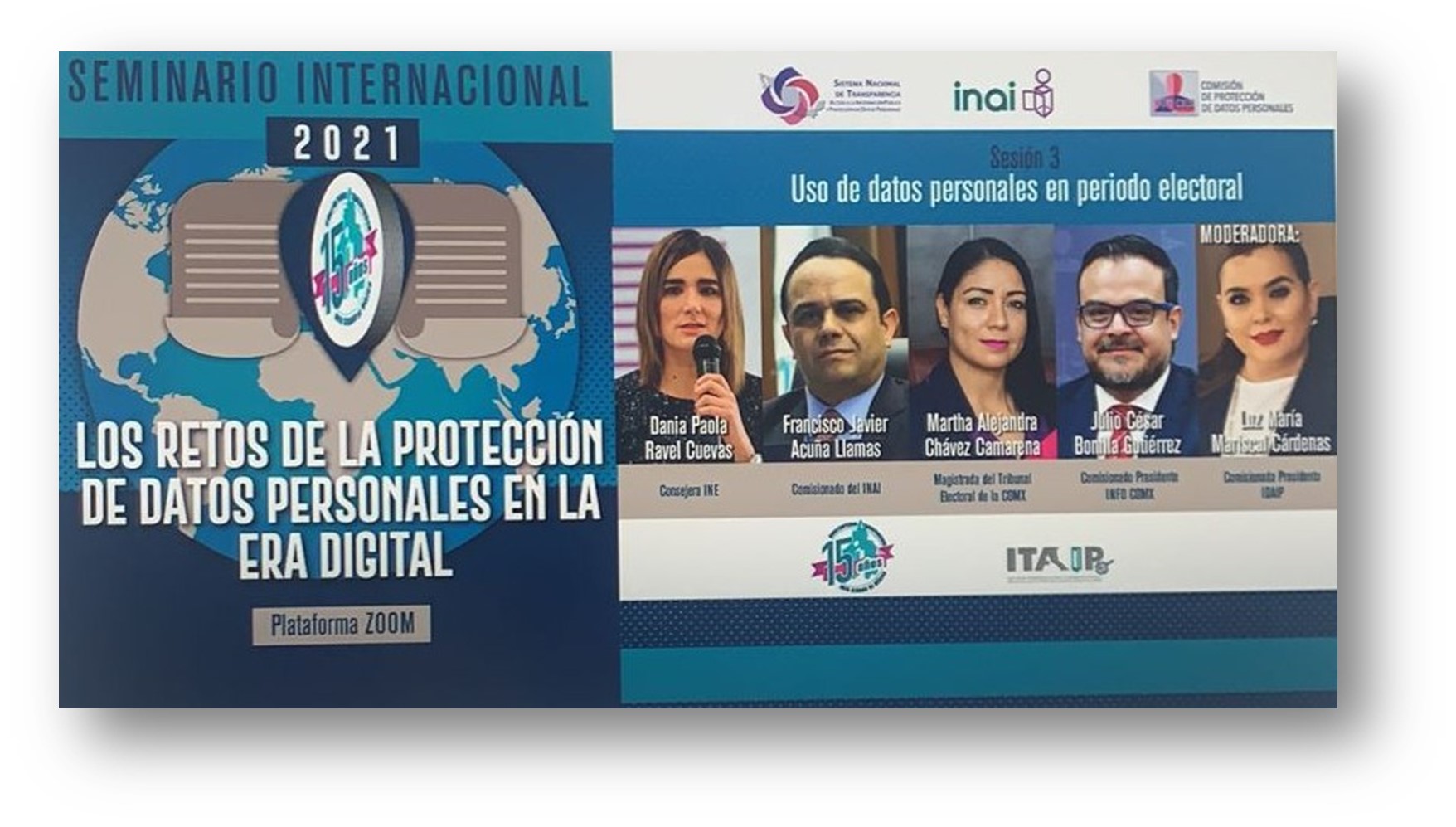 Mesa 2: “Datos personales y violencia digital”. Participaron