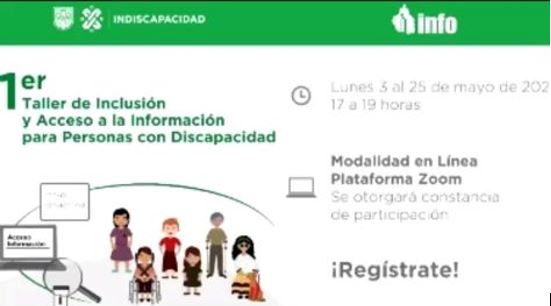 TALLER DE INCLUSIÓN Y ACCESO A LA INFORMACIÓN PARA PERSONAS CON DISCAPACIDAD