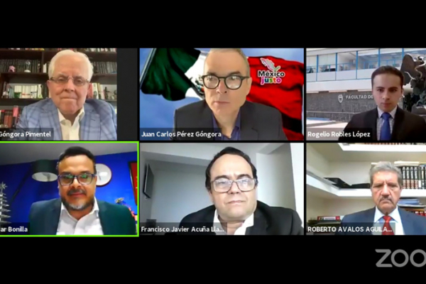 Captura de pantalla de la sesión virtual