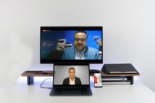 Captura de pantalla de la sesión virtual
