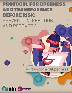 Carátula del libro PROTOCOL FOR OPENNESS AND TRANSPARENCY BEFORE RISK: PREVENTION, REACTION AND RECOVERY