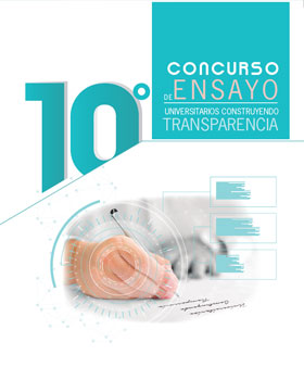 Carátula del libro 10° Concurso de Ensayo “Universitarios Construyendo Transparencia 2017”