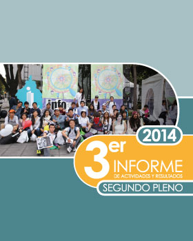 Carátula del libro Tercer Informe de Actividades y Resultados 2014
