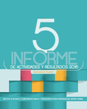 Carátula del libro Quinto Informe de Actividades y Resultados 2016