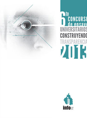 Carátula del libro 6° Concurso de Ensayo “Universitarios Construyendo Transparencia”