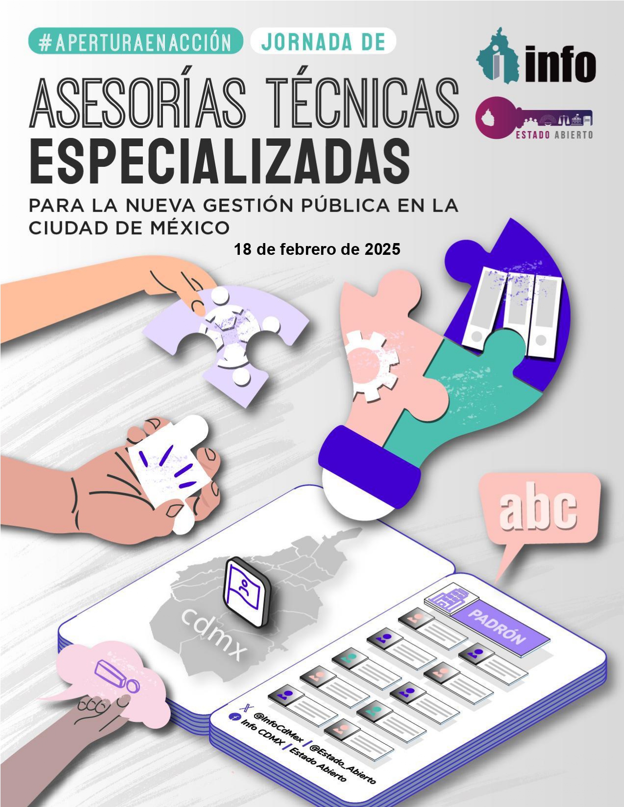 Carátula del libro JORNADA DE ASESORÍAS TÉCNICAS ESPECIALIZADAS PARA LA NUEVA GESTIÓN PÚBLICA EN LA CIUDAD DE MÉXICO