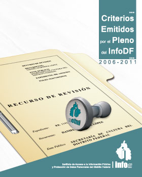 Carátula del libro Criterios emitidos por el pleno del INFODF