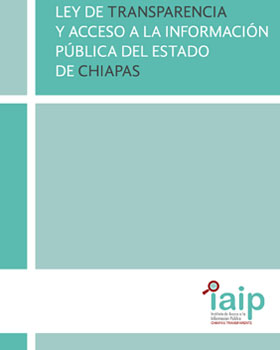 Carátula del libro Ley de Transparencia y Acceso a la Información Pública de Chiapas