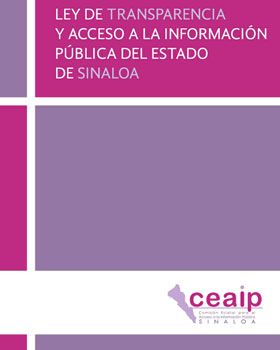 Carátula del libro Ley de Transparencia y Acceso a la Información Pública de Sinaloa