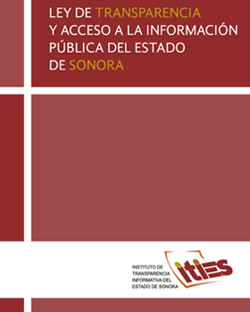 Carátula del libro Ley de Transparencia y Acceso a la Información Pública de Sonora