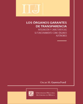 Carátula del libro Los Órganos Garantes de la transparencia