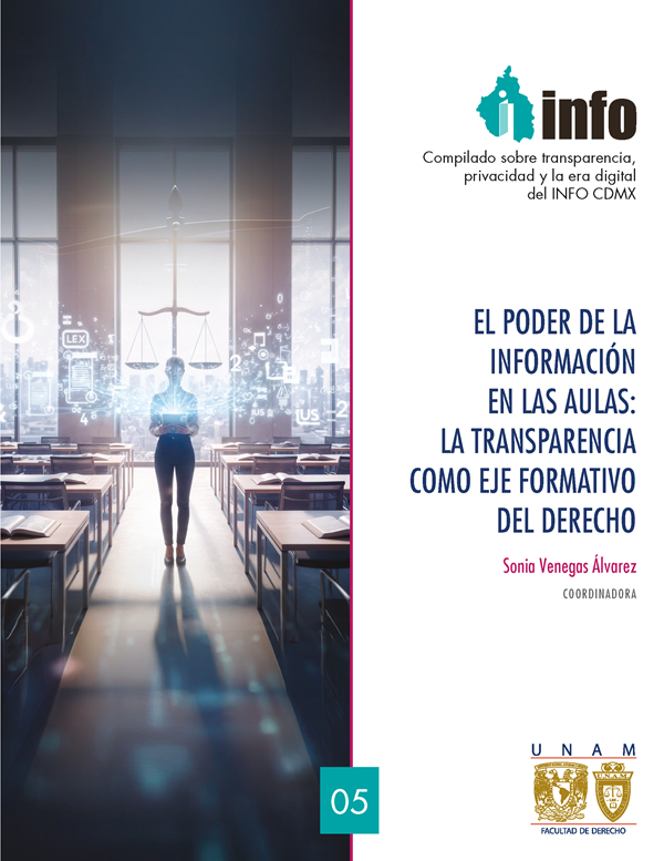 Carátula del libro El poder de la información en las aulas: la transparencia como eje formativo del derecho