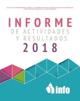 Carátula del libro Informe de Actividades y Resultados 2018