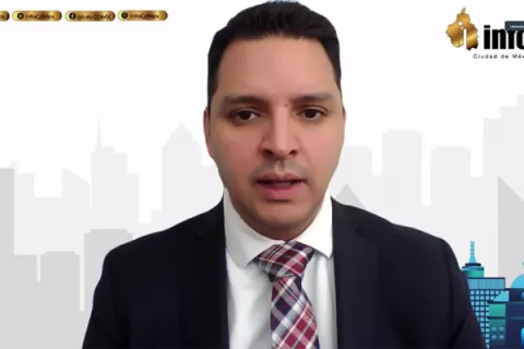 Captura de pantalla de la sesión virtua del Pleno CDMX