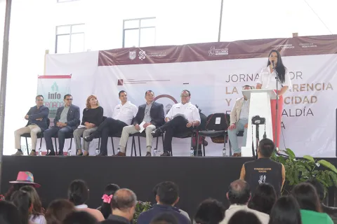 Fotografía del evento Jornada por la Transparencia en Milpa Alta