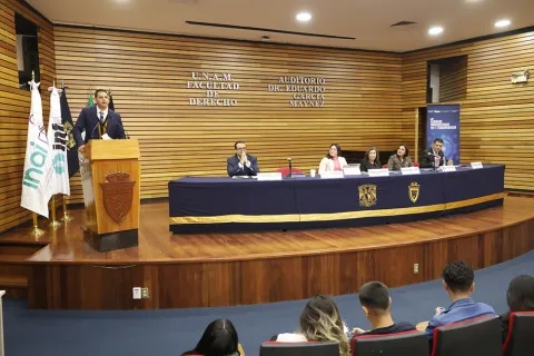 Inicio de la segunda etapa de las Semanas Universitarias por la Transparencia 2024 en la Facultad de Derecho de la UNAM