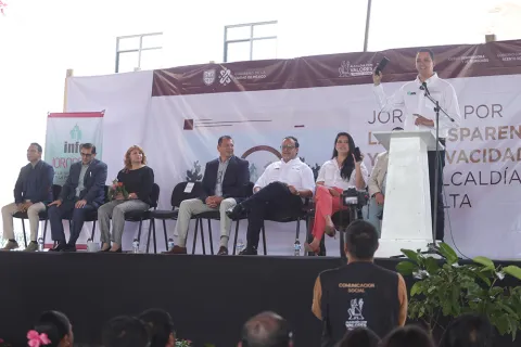 Fotografía del evento Jornada por la Transparencia en Milpa Alta