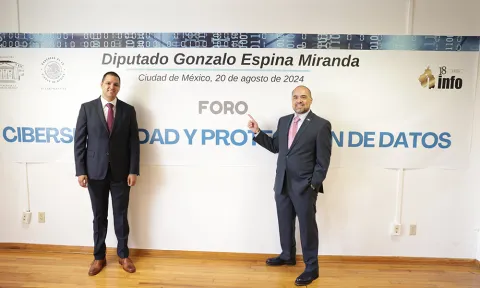 Fotografía del evento Foro “Ciberseguridad y Protección de Datos Personales”.