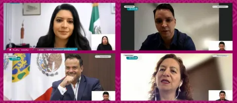 Sesión del INFO CDMX en la que su presidenta expresa disposición al diálogo sobre el nuevo modelo de transparencia y privacidad