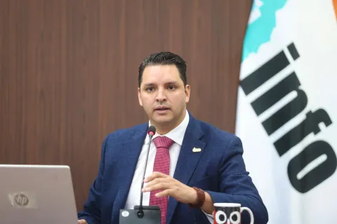 Sesión del INFO CDMX en la que se informa que se emitirá el voto institucional en la última sesión extraordinaria del Sistema Nacional de Transparencia