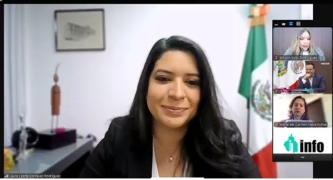 Sesión del INFO CDMX en la que su presidenta expresa disposición al diálogo sobre el nuevo modelo de transparencia y privacidad