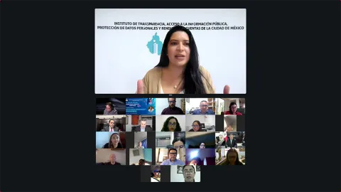 Captura de pantalla de la Inauguración 2° Taller Virtual Derechos Digitales