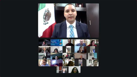 Captura de pantalla de la Inauguración 2° Taller Virtual Derechos Digitales