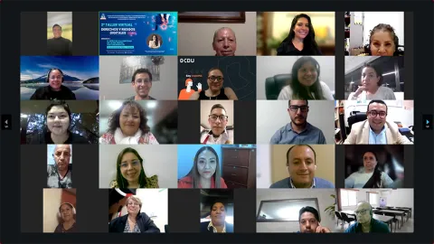 Captura del evento Taller de Derechos y Riesgos Digitales, Módulo 4