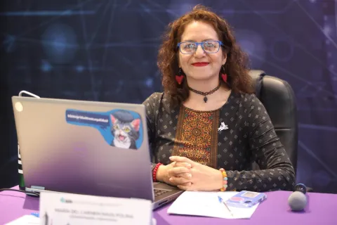 Sesión del INFO CDMX en la que Laura Enríquez Rodríguez es nombrada primera presidenta del instituto