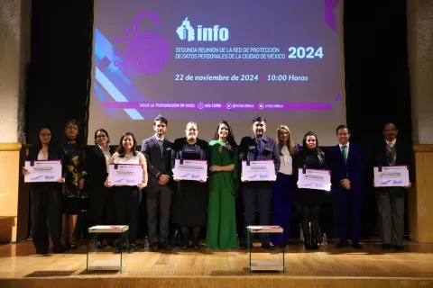INFO CDMX entrega reconocimientos de la Red de Protección de Datos Personales 2024 a sujetos obligados de la Ciudad de México