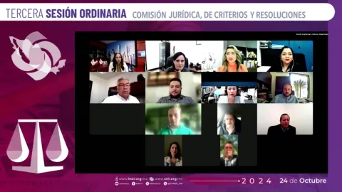Participantes de la la tercera sesión ordinaria de la Comisión Jurídica del SNT, compartiendo diagnósticos de accesibilidad