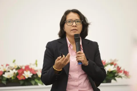 Personas asistentes a la presentación del protocolo sobre prevención y transparencia del INFO CDMX.