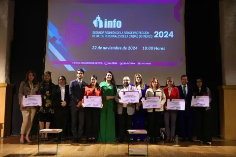 INFO CDMX entrega reconocimientos de la Red de Protección de Datos Personales 2024 a sujetos obligados de la Ciudad de México
