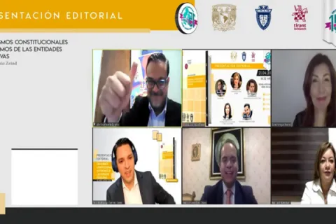 Captura de pantalla de la sesión virtual