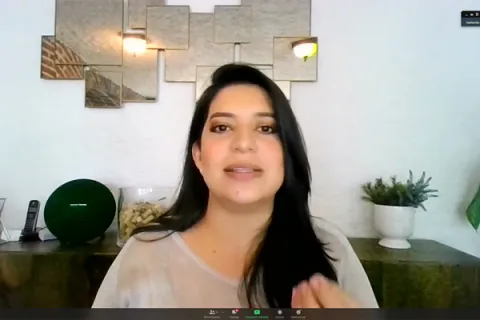 Captura de pantalla de la sesión virtual