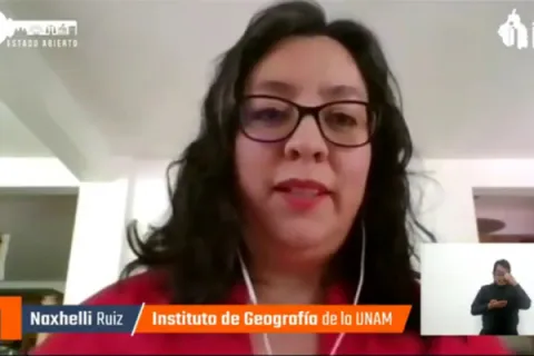 Captura de pantalla de la sesión virtual