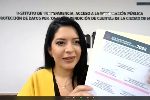 Captura de pantalla de la sesión virtual