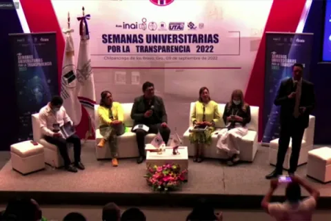 Captura de pantalla de la sesión virtual