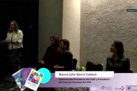 Captura de pantalla de la sesión virtual