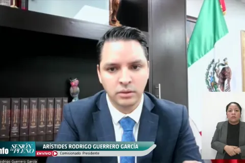 Captura de pantalla de la sesión virtual