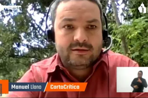 Captura de pantalla de la sesión virtual