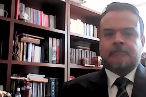 Captura de pantalla de la sesión virtual