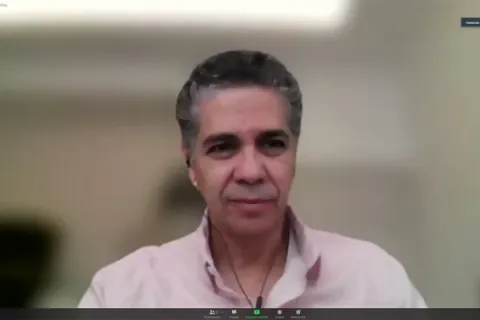 Captura de pantalla de la sesión virtual